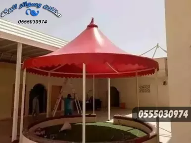مظلات وسواتر حي العارض شمال الرياض