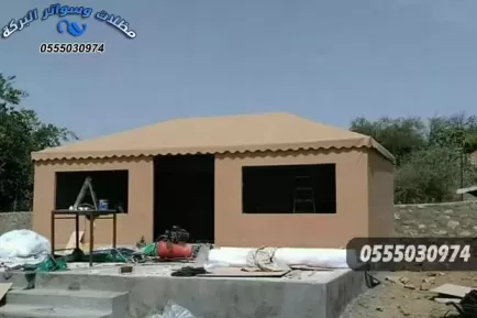 بيوت شعر وهناجر ومظلات وسواتر حي الخزامى