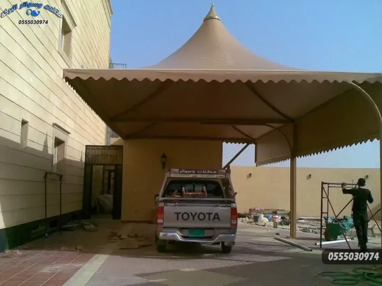 انواع واشكال مظلات وسواتر البركة بالرياض