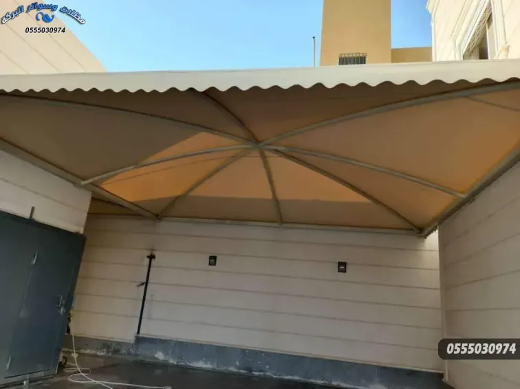 انواع واشكال مظلات وسواتر البركة بالرياض