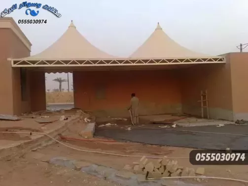 برجولات وسواتر ومظلات حي النفل شمال الرياض